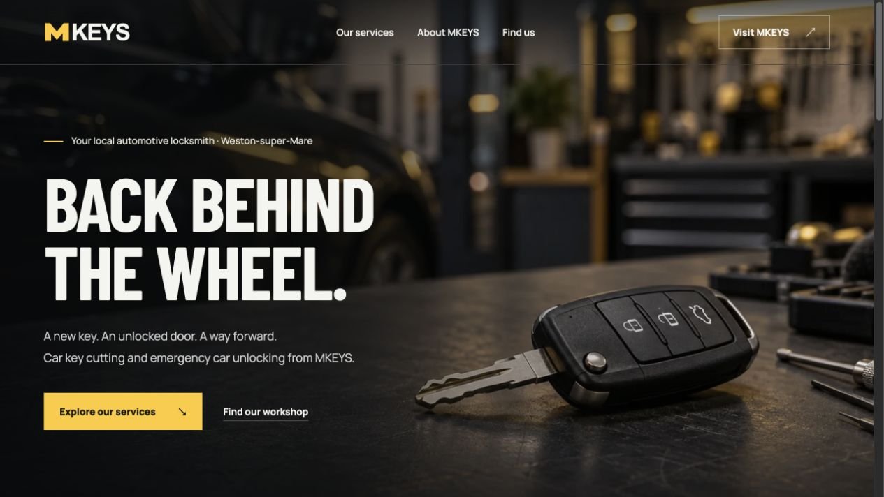MKEYS car keys and automotive locksmith website
